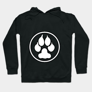 white dog paw Hoodie